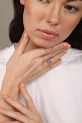 Baguette Cross Pendant